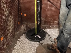 installation of sump pump